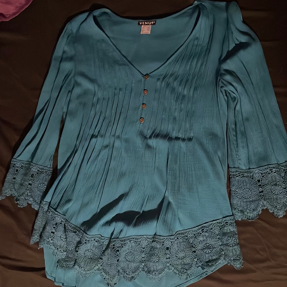 Turquoise shirt